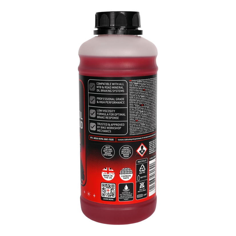 WELDTITE Minerálny olej do bŕzd Shimano Brake Fluid 1 liter