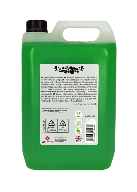 WELDTITE  Čistící přípravek na kola  Bike Bike Cleaner (5L) – Limetka