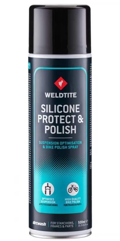 WELDTITE  Mazací, leštící a voskovací silikonový olej Silicone Protect & Polish Spray 500ml