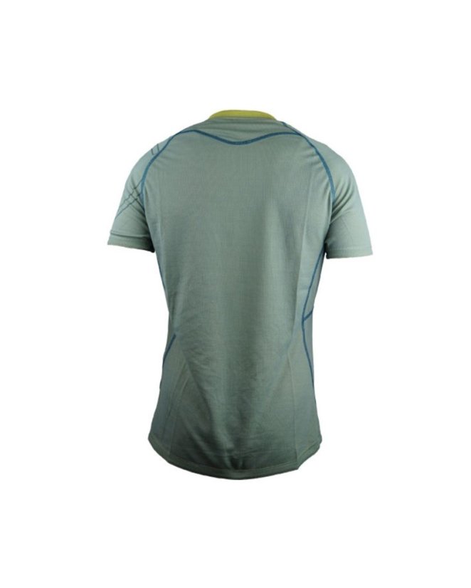 Switch Baselayer SS, sedo-limetková - Velikost: M