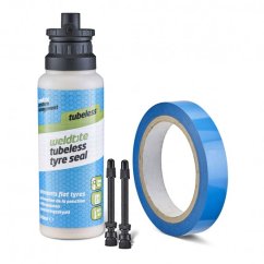 WELDTITE  konverzní kit na bezdušové pláště ESSENTIAL TUBELESS ROAD CONVERSION SYSTEM (19X10M)