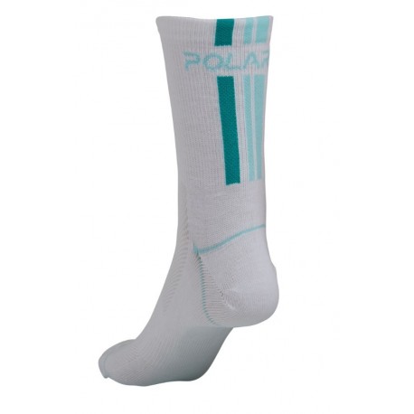Italian Coolmax Sock - bielo/zelené - Veľkosť: 6.5 - 9.5