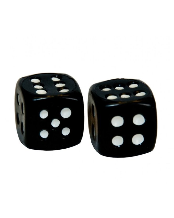 WELDTITE čiapočka na auto ventil Black Dice 2ks