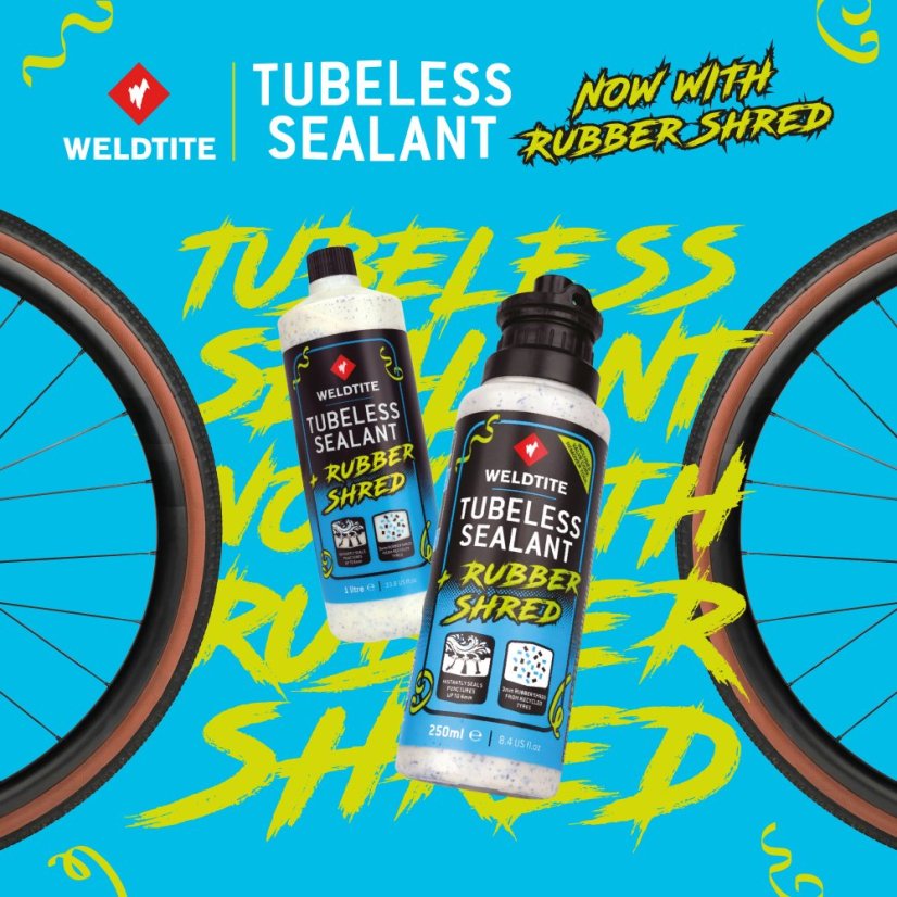 WELDTITE  Tmel na bezdušové pláště Tubeless Sealant s Rubber Shred